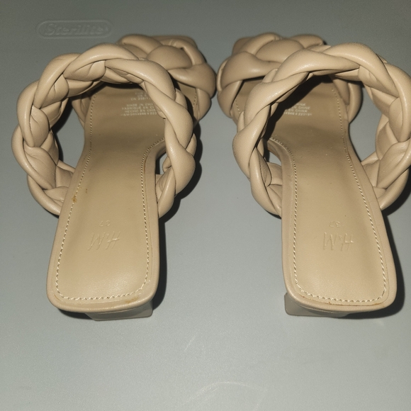 H&M Tan Braided Slip-in Sandals 6 - Picture 3 of 7
